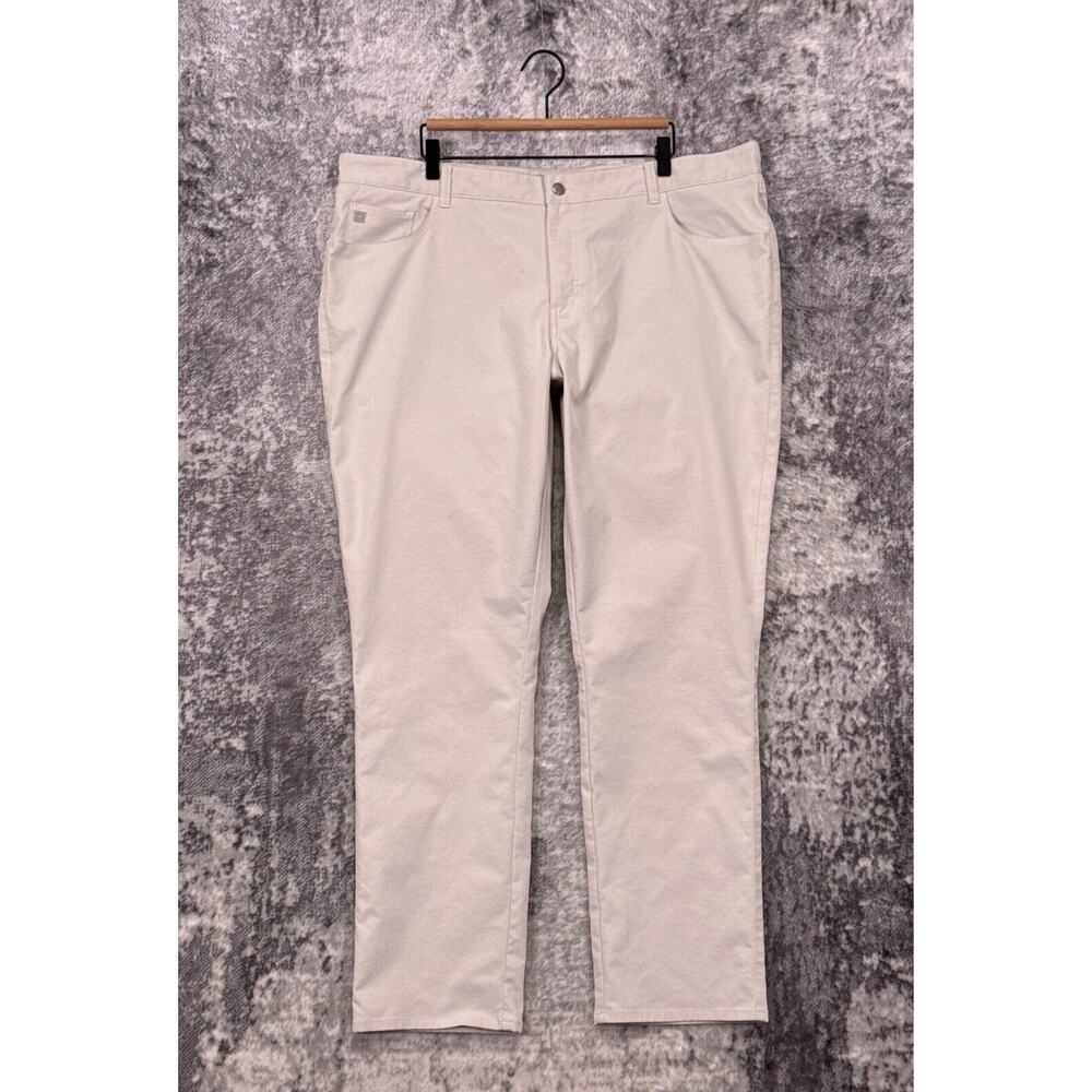 Peter Millar Pants 42 x 32 Mens EB66 5 Pocket Khaki Slim Straight Golf